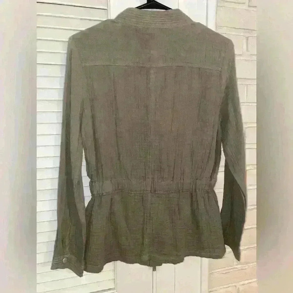Jack by BB Dakota Shirt Jacket Shacket Army Green size small - Picture 4 of 5